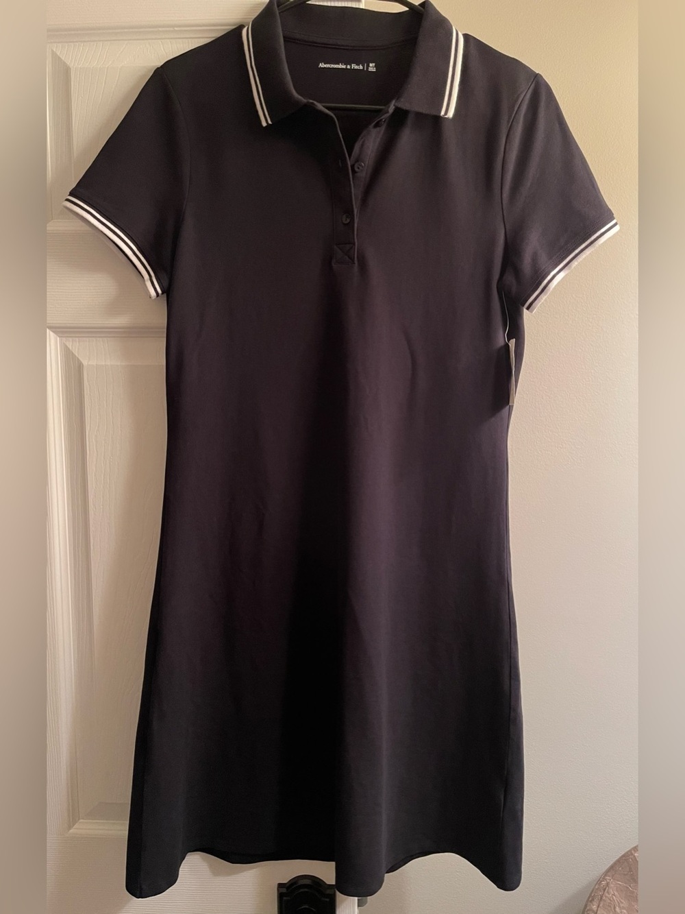 Abercrombie & Fitch Black Polo Dress Sz. M Tall NWT